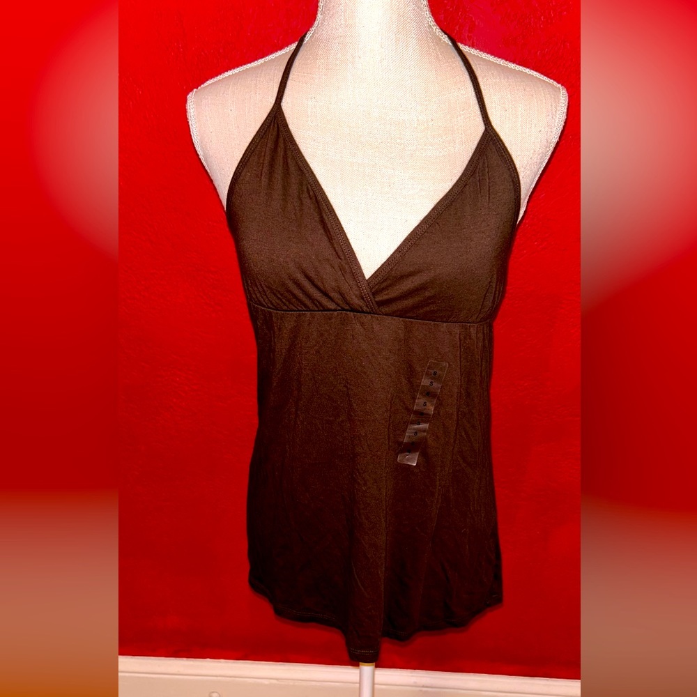 Womens brown halter top size small  from Gap NWT